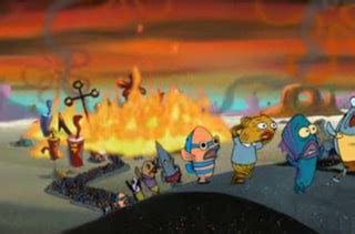 bikini bottom on fire meme